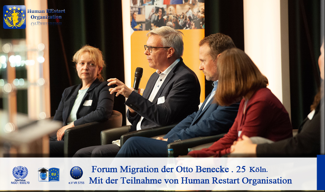 das 25. Forum Migration der OBS im Kölner Gürzenich. Human Restart European Board Germany