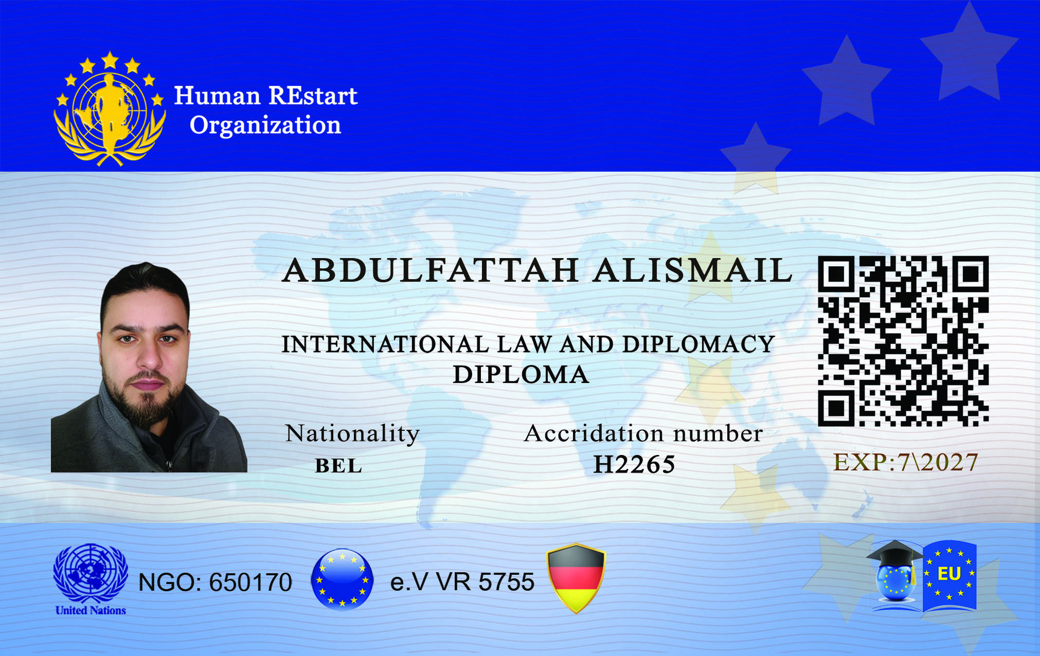 card ABDULFATTAH ALISMAIL
