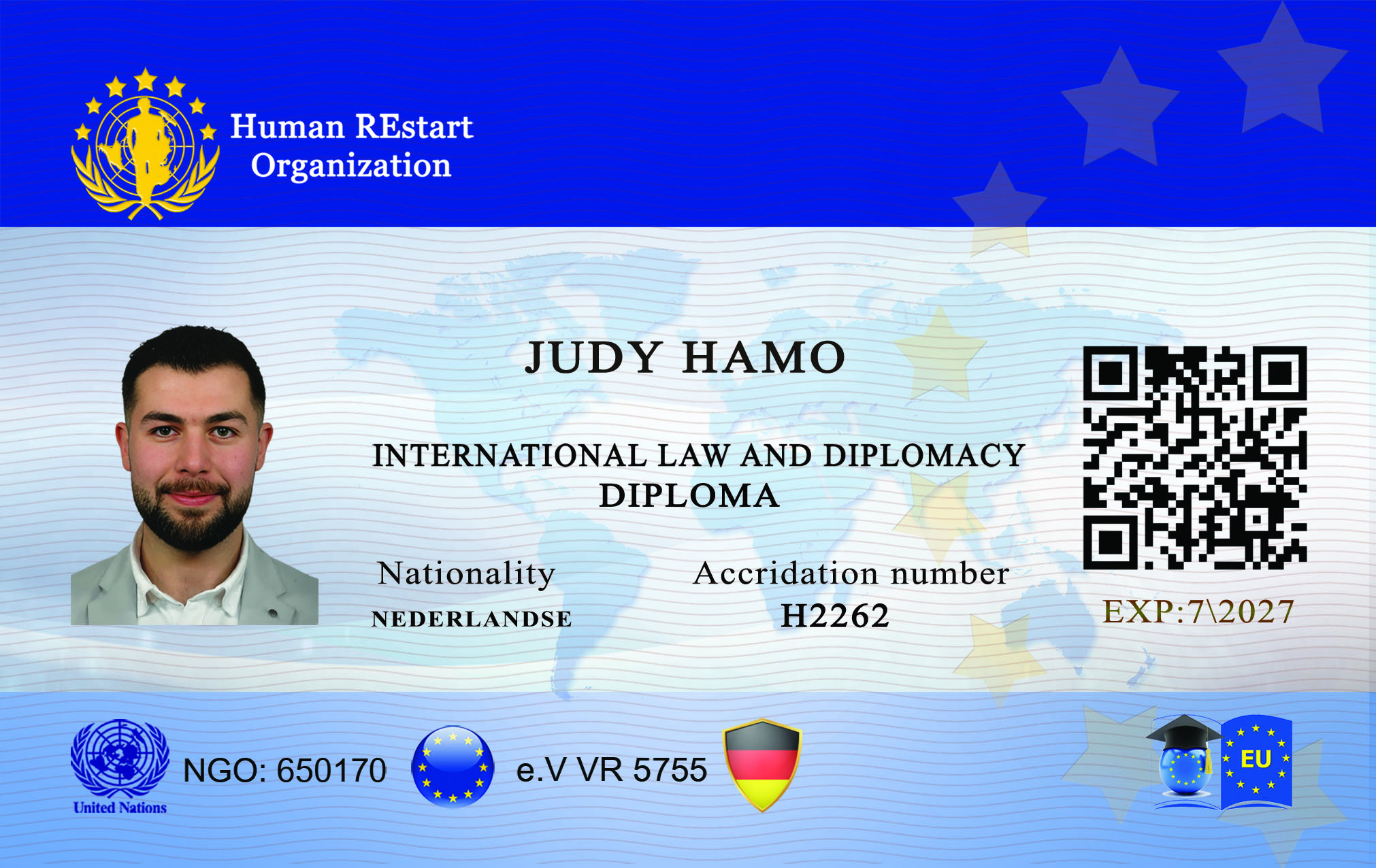 card JUDY HAMO